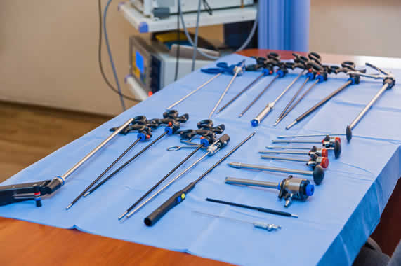 attrezzatura laparoscopica per appendicectomia